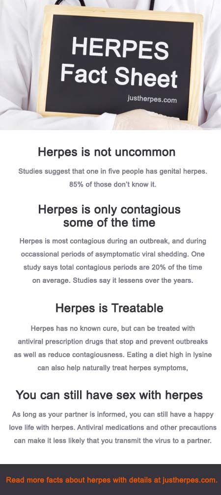 Herpes Facts Infographic