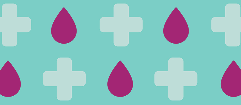 blood donation illustration; can you donate blood if you have herpes droplets and crosses